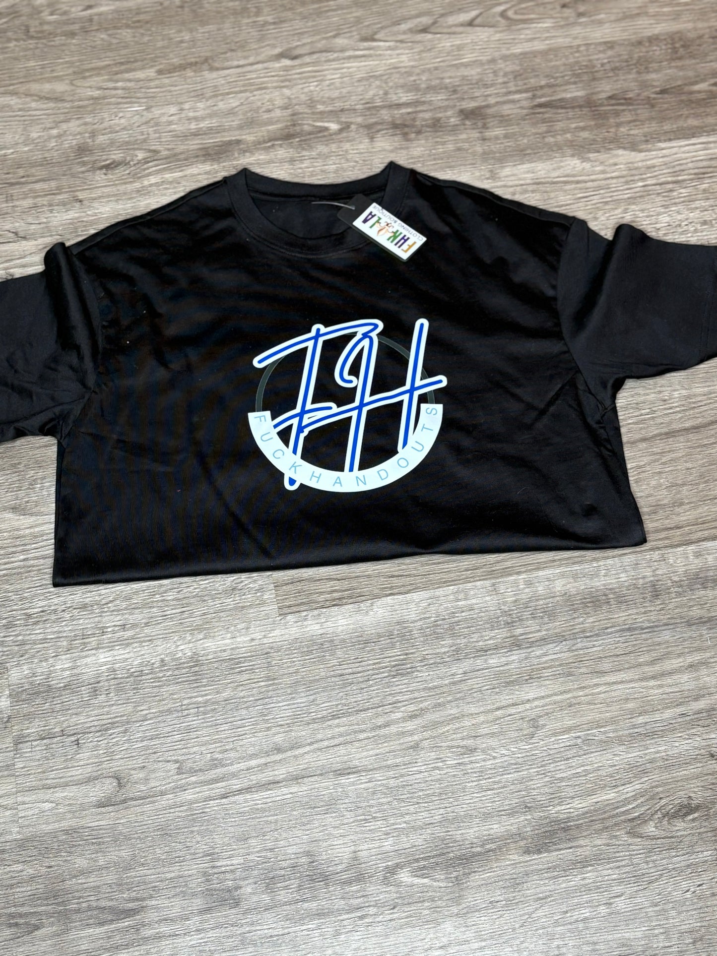 F HAND OUTS BIG LOGO