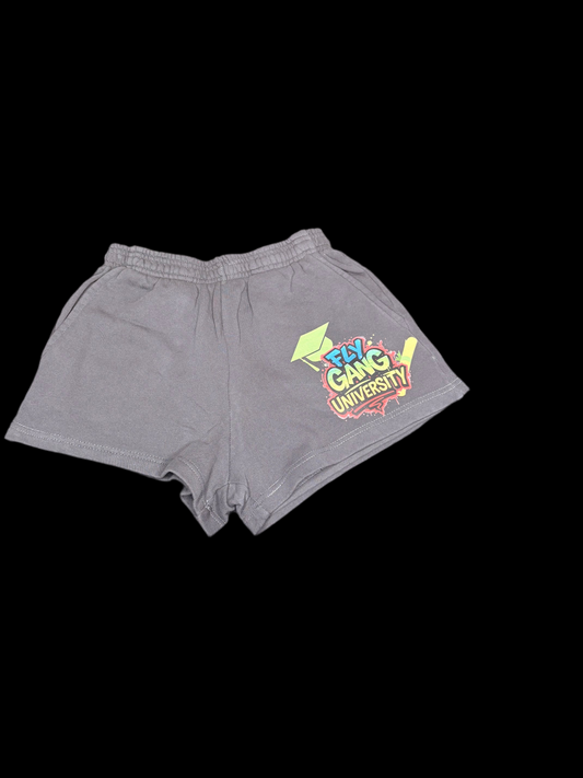 Female Fleece Fly Gang Shorts